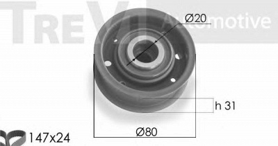TREVI AUTOMOTIVE kd1126 -  Комплект ремня ГРМ
